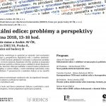 Digitální edice: problémy a perspektivy